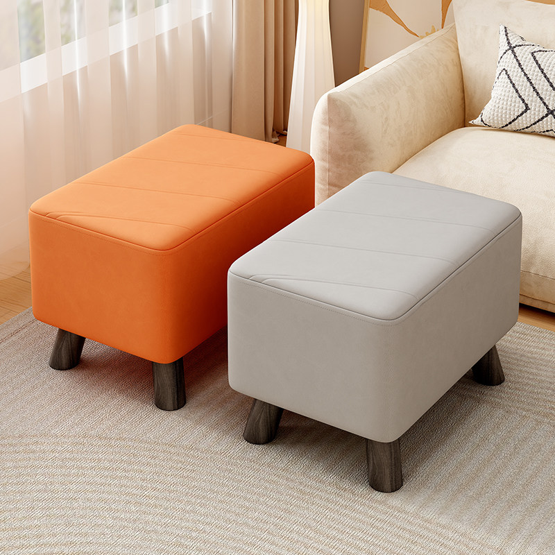 小凳子家用实木矮凳换鞋凳客厅沙发凳子软包长凳子皮凳子脚踏凳子