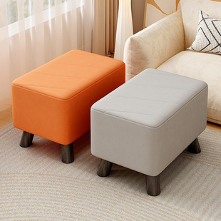 小凳子家用实木矮凳换鞋凳客厅沙发凳子软包长凳子皮凳子脚踏凳子