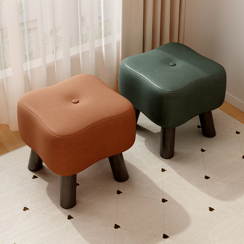 家用小凳子矮凳门口换鞋凳结实耐用创意四叶草小板凳网红儿童凳子