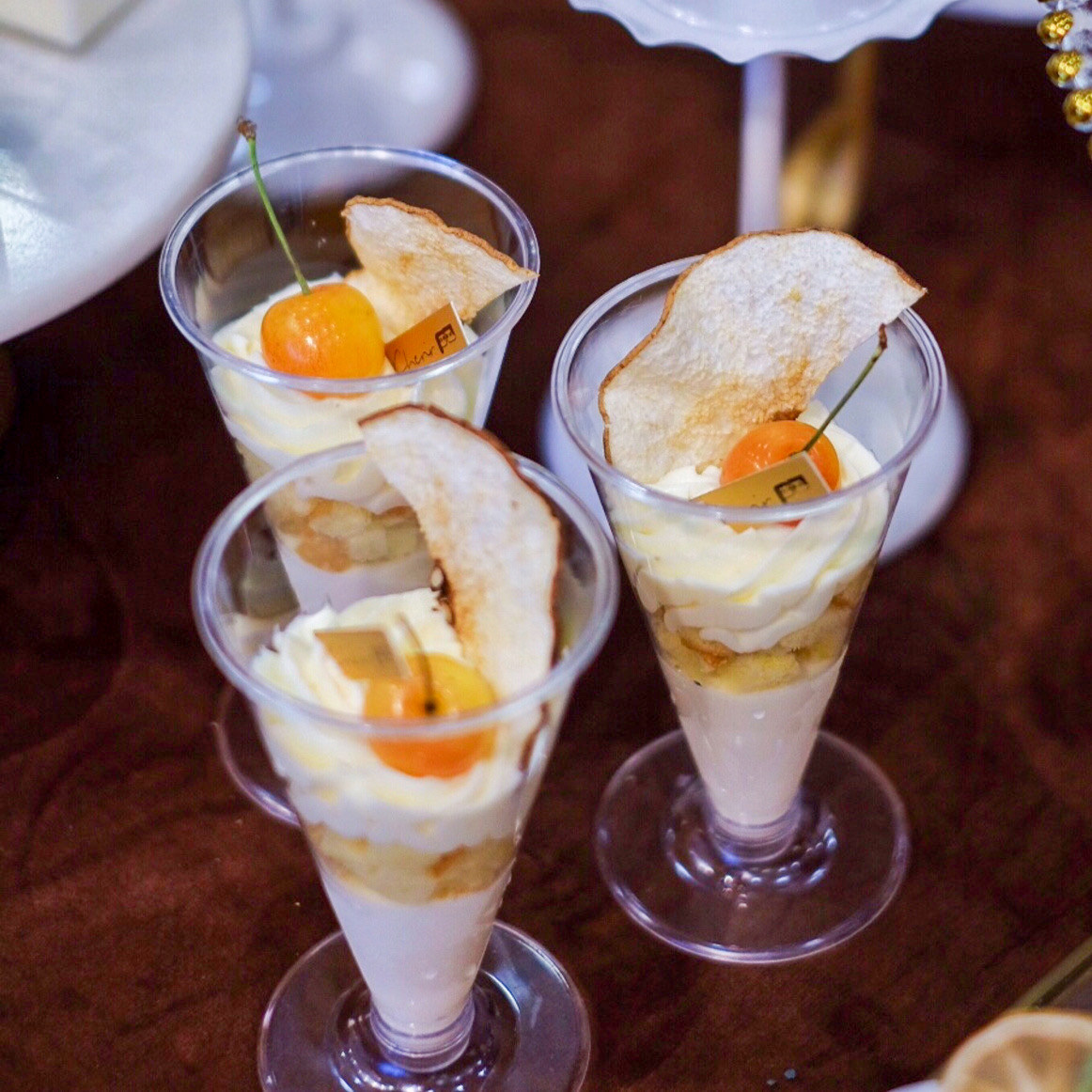 一次性高脚杯甜品杯硬塑料木糠杯布丁杯慕斯杯果冻杯鸡尾酒透明杯