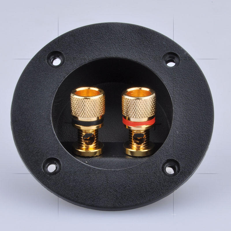 音箱二位接线盒香蕉插座面板喇叭线接线板全铜接线柱DIY音响配件