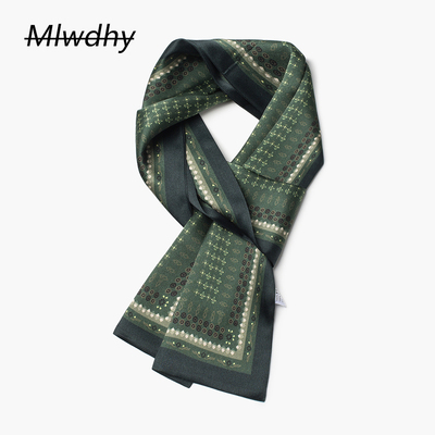 领巾商务男士冬季真丝围巾