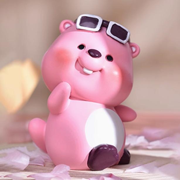 Loopy盲盒歪头杀开心日常露比海狸公仔桌面摆件手办礼物