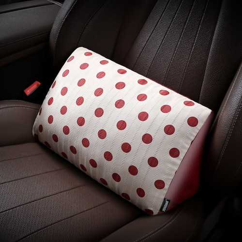 波点风汽车腰靠套装车用座椅腰垫靠枕车载护腰尾椎垫装饰用品大全