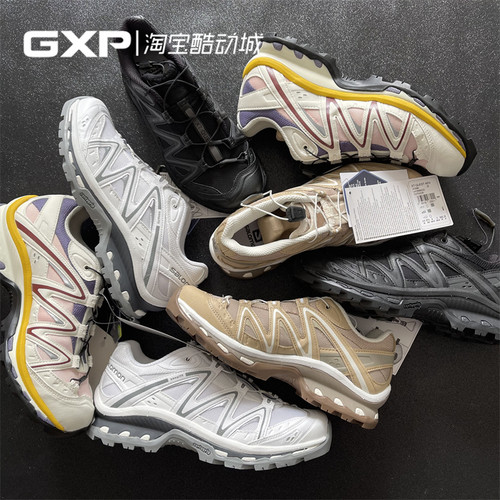 Salomon男女XT-QUEST粉紫跑步鞋