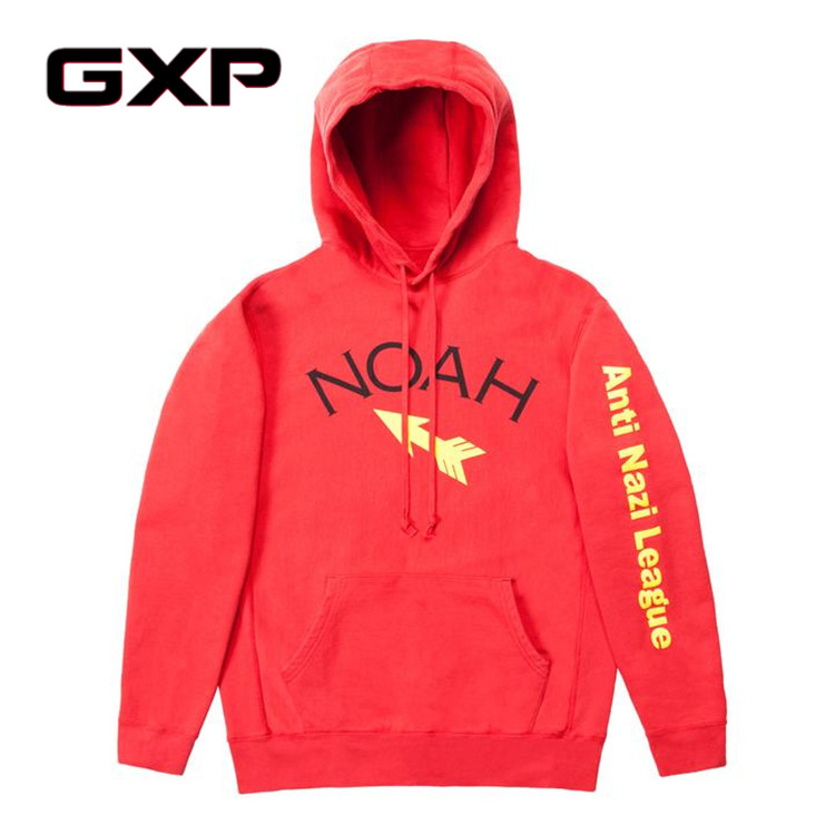 GXP NOAH Anti-Nazi League Hoodie 箭头 LOGO 加绒 帽衫 卫衣