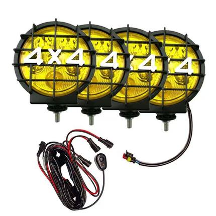 汽车射灯LED大灯超亮12v24V越野车顶灯改装吉普前杠顶行李架照明