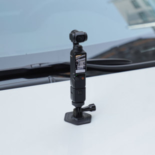 用于DJI大疆ACTION4柔性黏贴底座Insta360 GO3S曲面头盔支架GoPro
