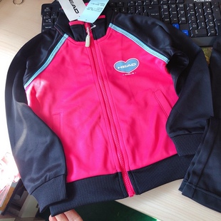 女童女宝宝春秋装速干长袖外套运动长裤子套装外贸原单日单纯色