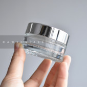 膏状网格膏霜瓶子银盖加厚面霜瓶面膜瓶30g新款 包装 玻璃瓶 冻膜瓶