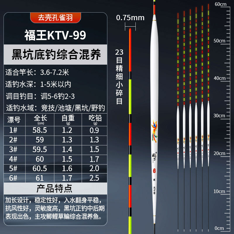 黄金眼底钓轻口鲫鱼鲤鱼漂高灵敏