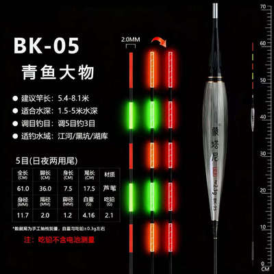 芦苇夜光电子漂咬钩变色抗走水