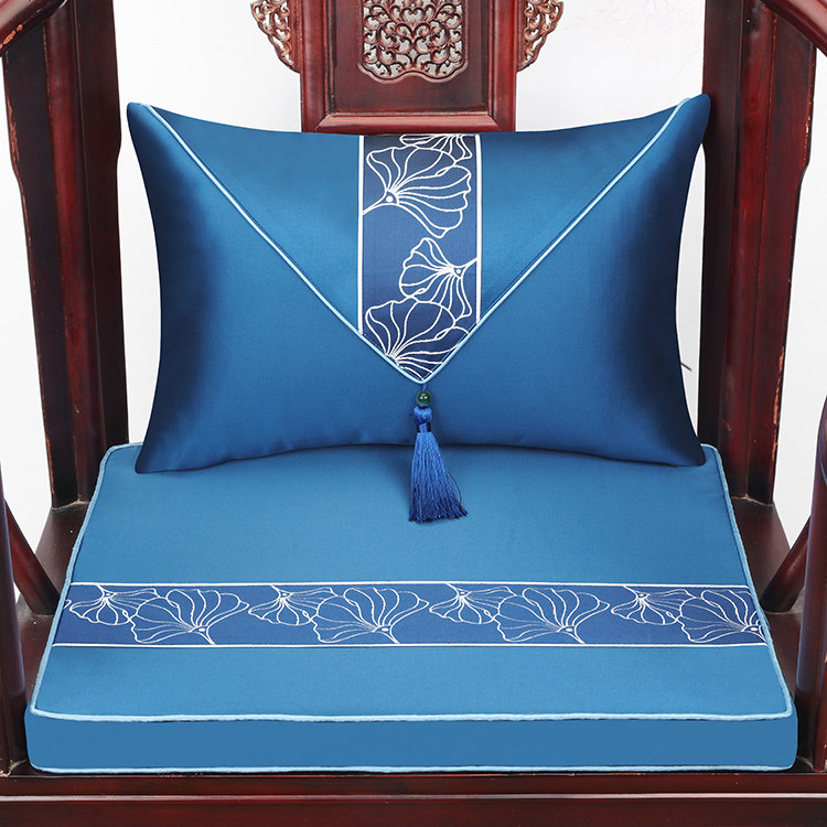 艺必旭新中式圈椅坐垫实木家具沙发椅垫管帽椅垫腰枕靠垫餐椅垫