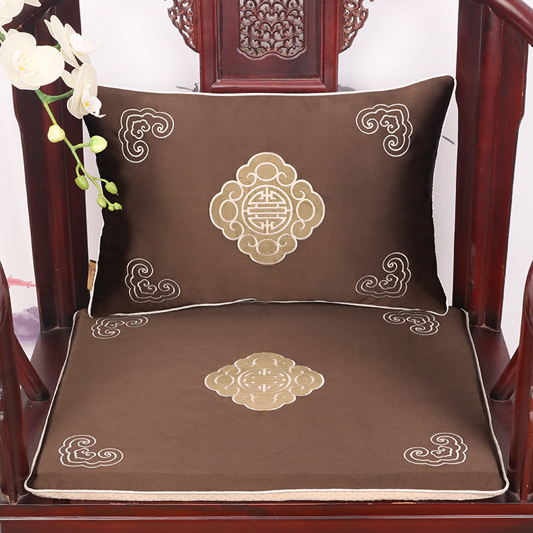 中式坐垫红木家具沙o发坐垫实木椅子坐垫古典太师椅餐椅圈椅垫定