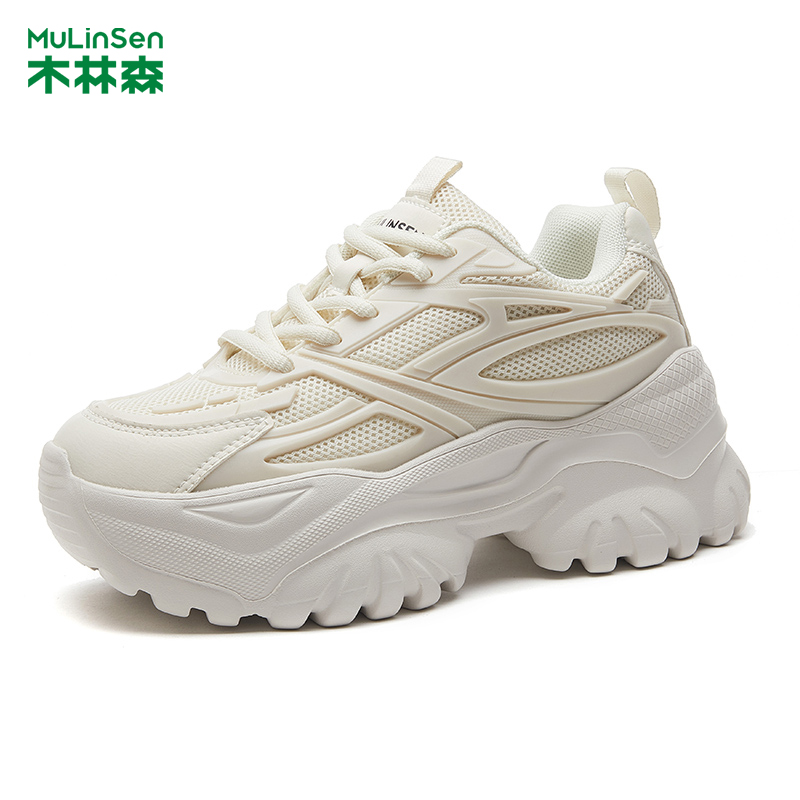 木林森小个子增高厚底运动鞋
