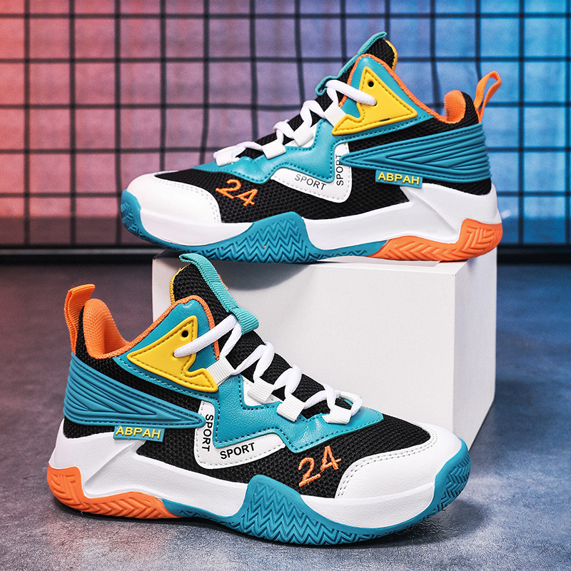 走英国Gopers潮牌欧洲站篮球鞋男童摩擦有声音网面透气儿童运动鞋