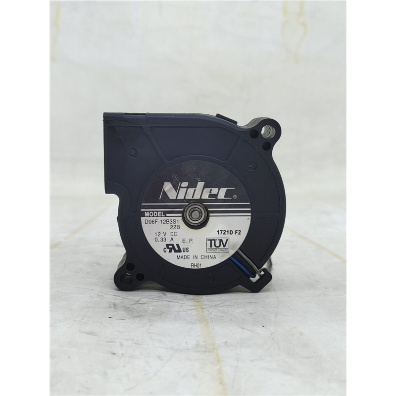 全新 NIDEC 6025 12V 0.33A D06F-12B3S1 双滚珠离心散热风扇