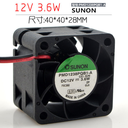 3.6W PMD1238PQB1-A 4CM 4028双滚珠1u服务器散热风扇