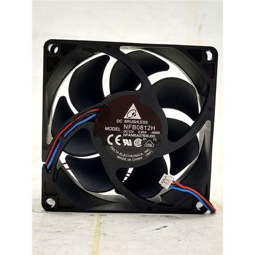 全新 Delte/ NFB0812H 12V 0.20A 8025 三线滚珠散热风扇