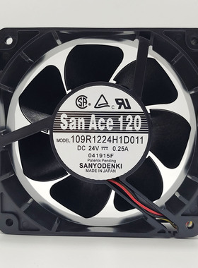 109R1224H1D011 24V 0.25A 12CM 12038三线工控变频 散热风扇