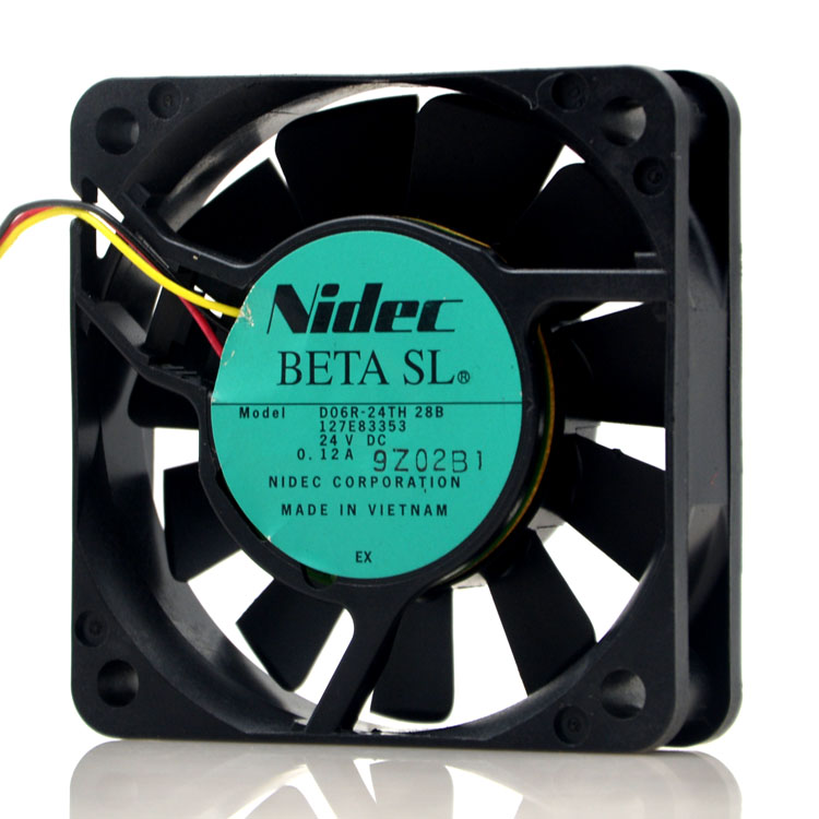 Nidec 尼迪克 6cm 风扇 6015 散热风扇 24V 0.12A D06R-24TH 28B