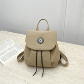 韩国小众双肩包女旅游轻便2026新款 小型书包休闲学生党尼龙小背包