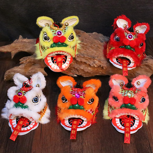 车载狮头挂件醒狮挂件醒狮工艺品保平安一帆风顺挂饰醒狮文创