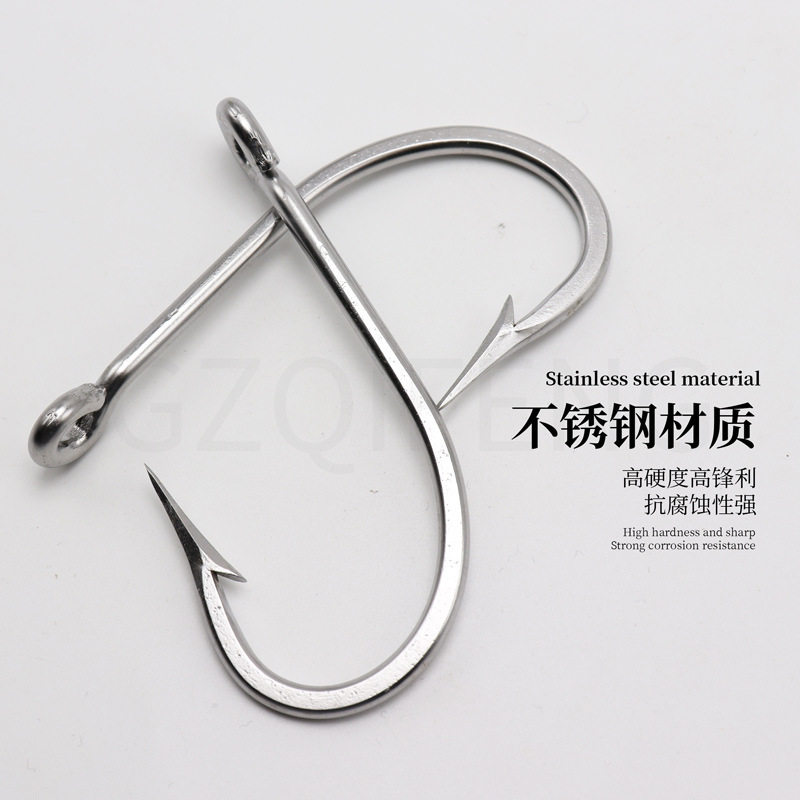鱼钩卡美斯大物铁板鱼钩不锈钢海钓石斑钩船钓巨物渔钩渔具