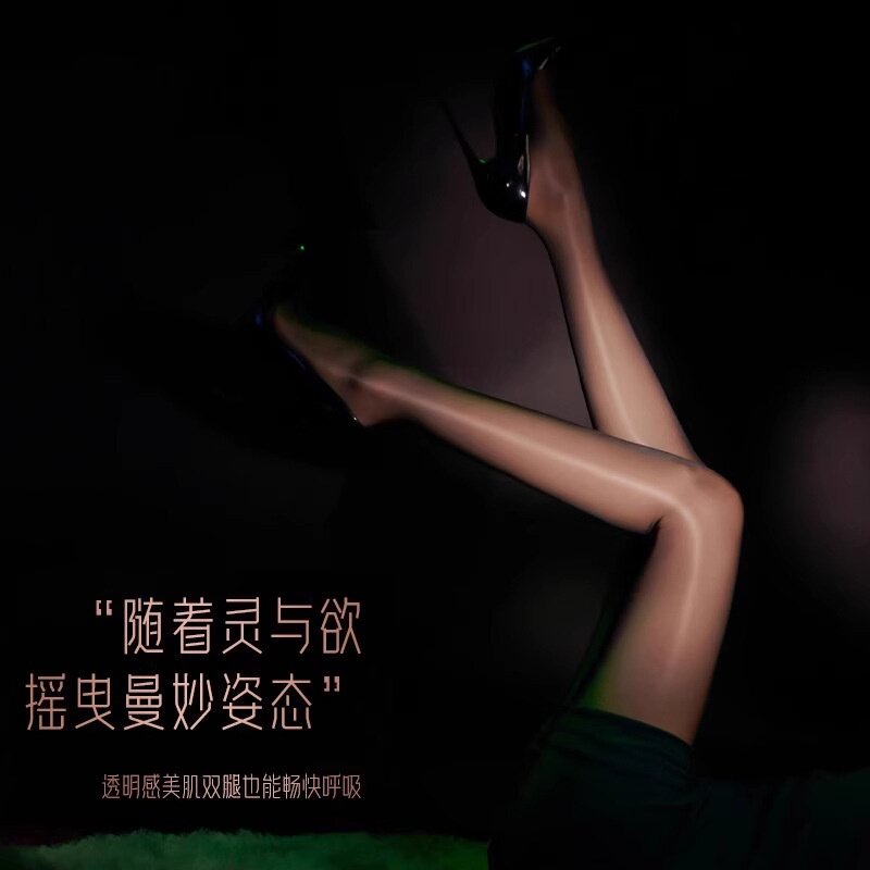 丝袜女马油袜极光无缝黑丝性感油亮油光防勾丝连裤袜蕾丝花边批发