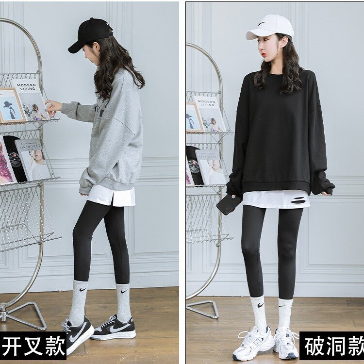小屁帘t恤卫衣打底内搭装饰假两件叠穿下摆遮屁股半身裙女