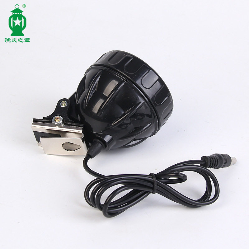 渔夫之宝聚光5W蓝光灯头usb外接充电宝白光钓鱼灯5V 4V钓箱用灯头