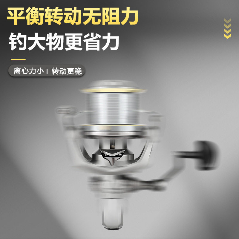 千锐新款NGK锚鱼轮远投纺车轮无间隙海竿轮海钓轮全金属线杯鱼轮