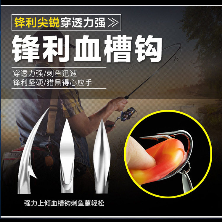 毒蝎仿生雷蛙改装打黑雷强假饵远投重草钓黑鱼专杀双钩路亚饵套装