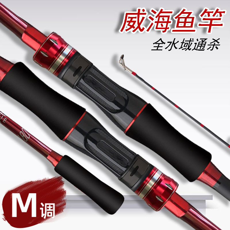 碳素路亚竿m调ml调路亚杆直柄/枪柄远投玻璃钢钓鱼竿杆路亚竿