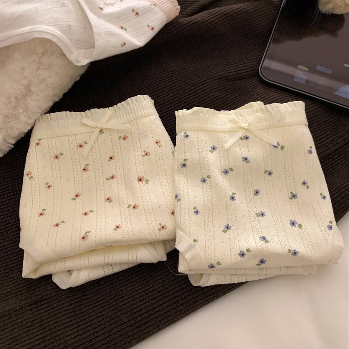 正品阳光明媚的今天【秘密花园】加长裆女士内裤女棉10A抑菌