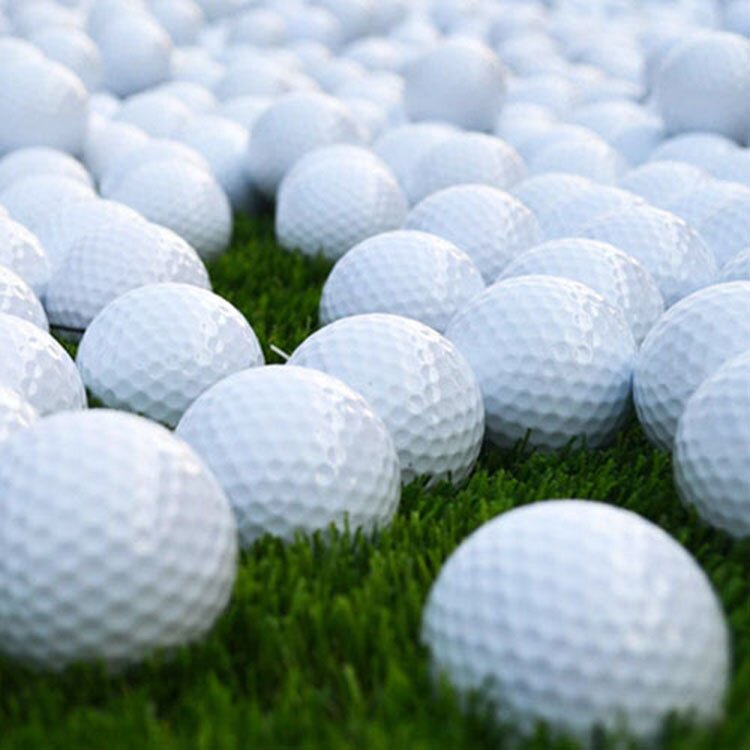 跨境高尔夫球 golf ball双层练习彩色球比赛球各类logo可印