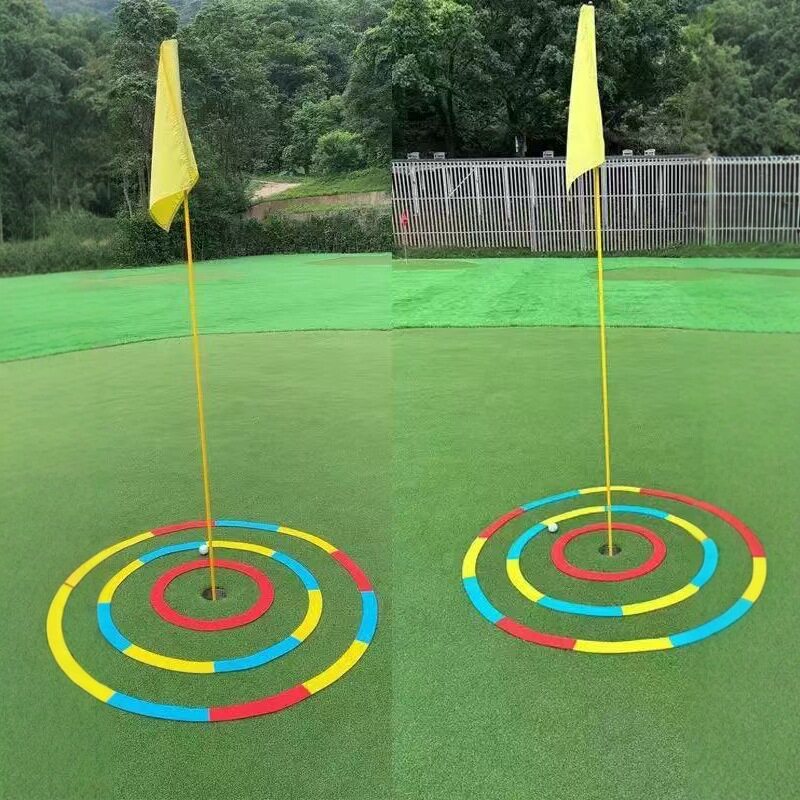 新品高尔夫目标圈硅胶推杆练习器golf目标耙圈切杆辅助练习用品