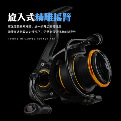 XSHARKS国产蝴蝶微物路亚纺车轮6.3:1高速比旋入式摇臂淡海水可用