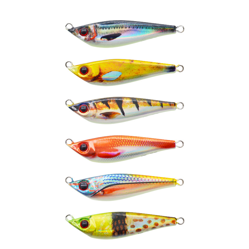 索尔钓具3D打印仿生路亚假饵大肚子铅鱼UV带夜光铁板远抛抛投铁板