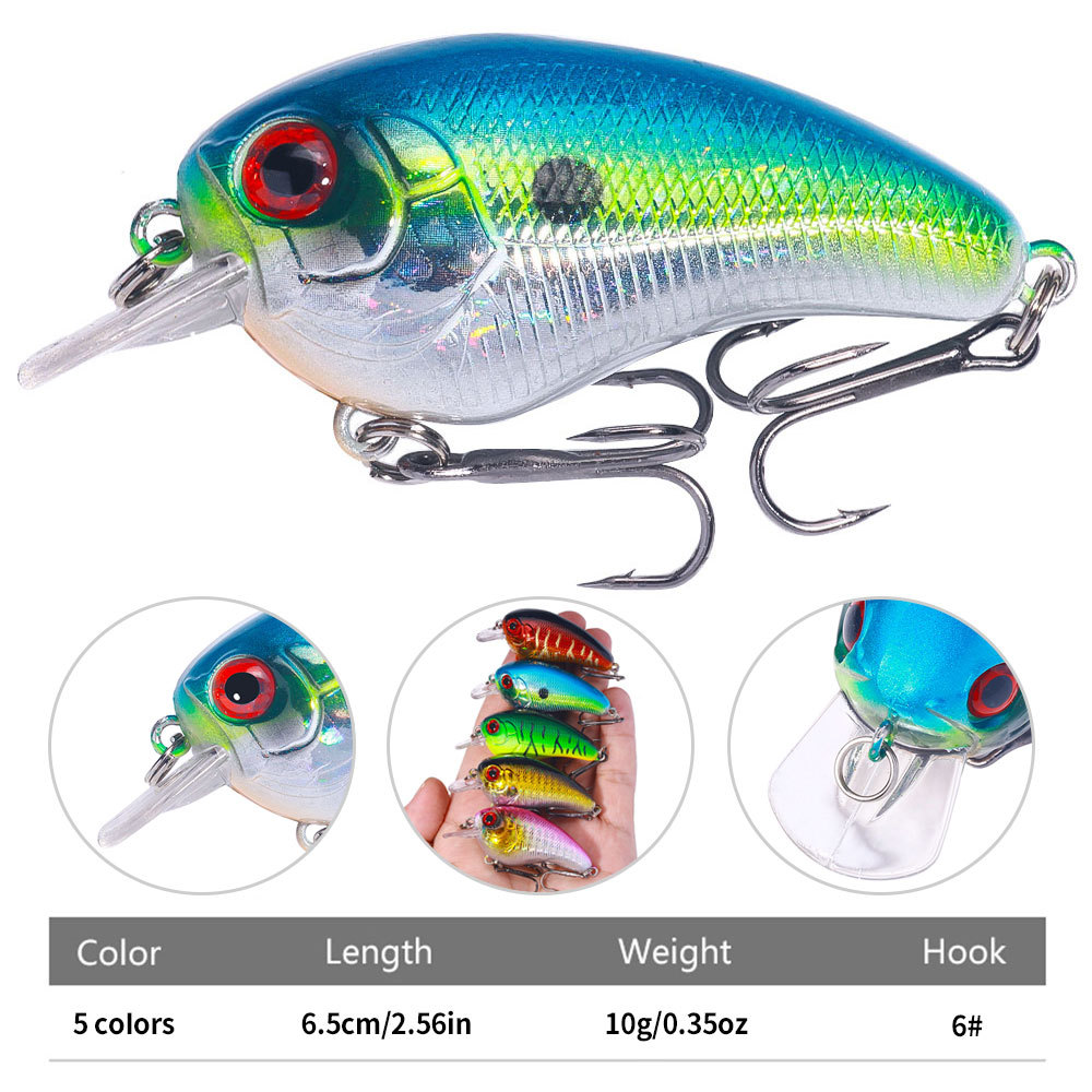 路亚硬饵摇滚小胖子crank路亚饵小恶魔小胖饵假饵鲈鱼饵浮水饵