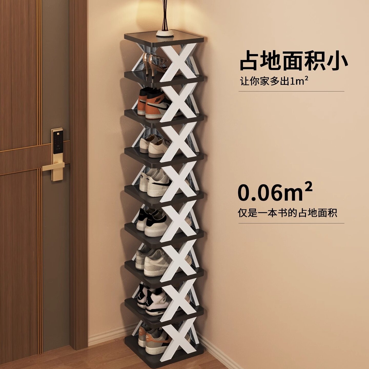 鞋架子家用门口多层小窄简易鞋架入户门收纳宿舍鞋柜2024新款爆款