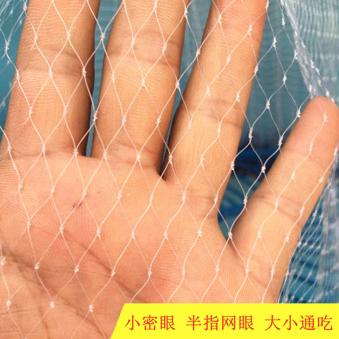 撒网大飞盘手抛网渔网捕鱼网铅坠网半指眼老式传统手撒网渔具