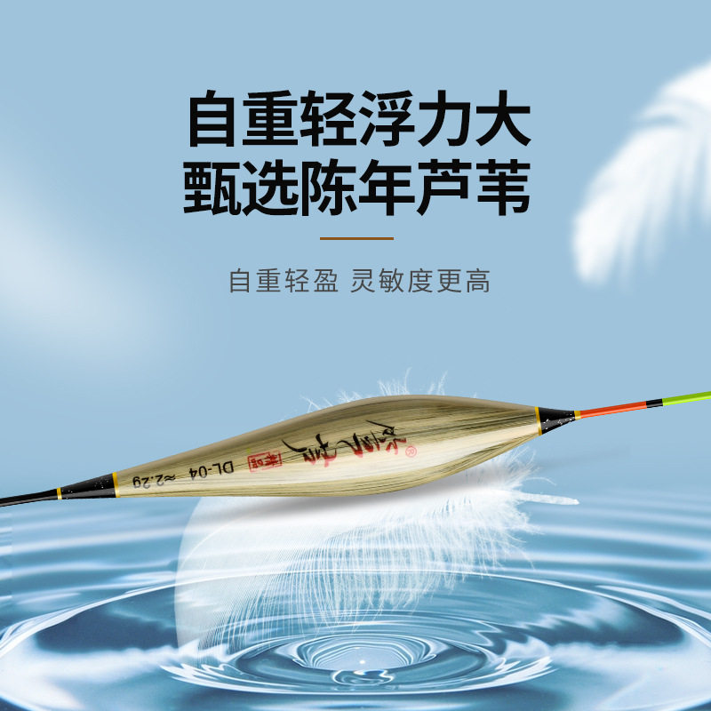 陈年带壳芦苇高灵敏浮漂超长醒目一体通纤信号精锐鲫鲤鲢鳙鱼漂