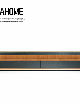Molteni&C大理石实木电视柜LIVING BOX客厅长地柜高端家具定制