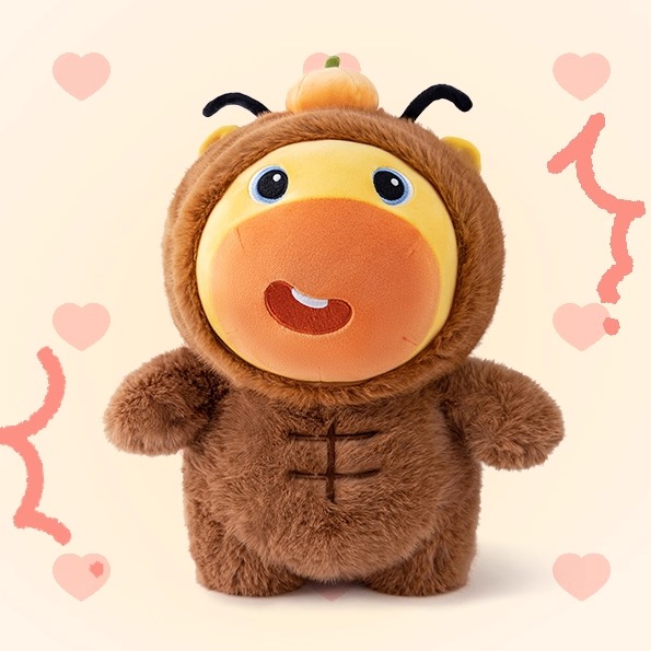 正版蟑螂水豚噜噜玩偶公仔毛绒玩具抱枕布娃娃背包生日礼物男女孩