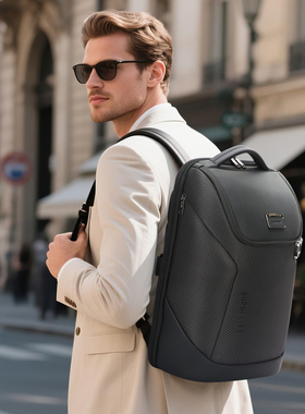 BOPAI博牌减重减负男士双肩包大容量15.6寸电脑包多功能旅行背包