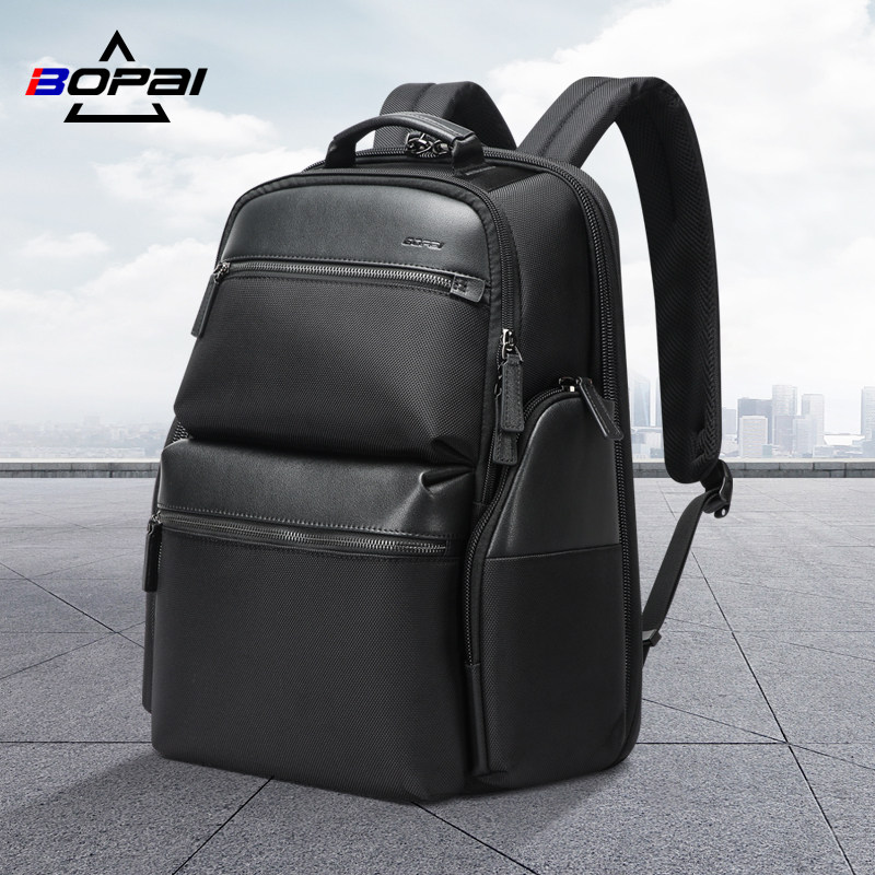 BOPAI博牌出差大容量男士商务休闲双肩包新款旅行包潮电脑包