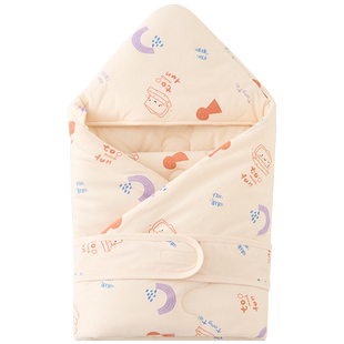 童泰婴儿包被秋冬季夹棉新生儿抱被产房初生宝宝纯棉加厚包单襁褓