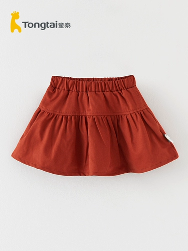 童泰 Детский модный осенний комбинезон для девочек, универсальная юбка в складку для выхода на улицу, осенняя, свободный крой