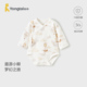童泰婴儿包屁衣春秋季 纯棉新生儿衣服宝宝连体衣三角哈衣爬服睡衣
